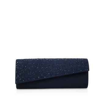 Dazzle Navy Embellished Clutch Bag from Carvela