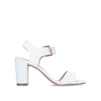 Sadie White Mid Heel Sandals from Carvela