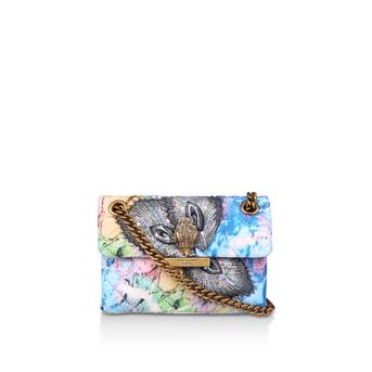 Mini Fabric Kensington Blue Embellished Mini Shoulder Bag from Kurt Geiger London