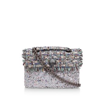 Tweed Kensington Embellished Tweed Shoulder Bag from Kurt Geiger London