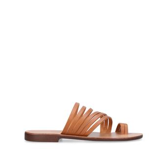 Deliah Camel Flat Sandals from Kurt Geiger London
