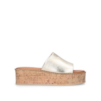 Maci Metallic Flatform Sandals from Kurt Geiger London