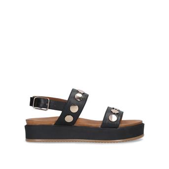 Makenna Black Flatform Sandals from Kurt Geiger London