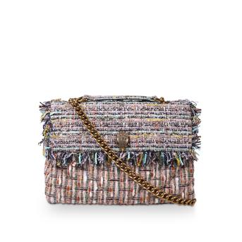 Large Tweed Kensington Tweed Shoulder Bag from Kurt Geiger London