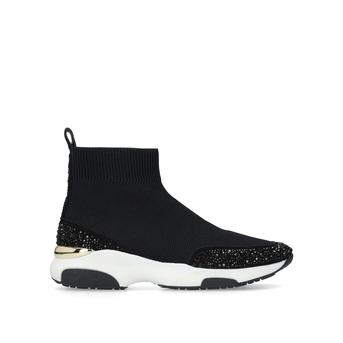 Link Black Embellished High Top Sock Trainers from Carvela