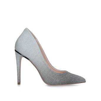 Cayleb Silver Embellished Stiletto Heel Courts from Miss KG