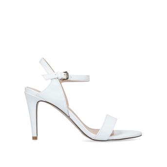 Poppy White Stiletto Heel Strappy Sandals from Miss KG