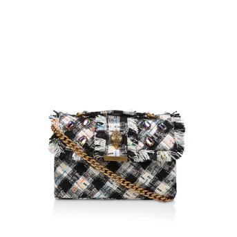 Tweed Kensington Multi-Coloured Embellished Shoulder Bag from Kurt Geiger London