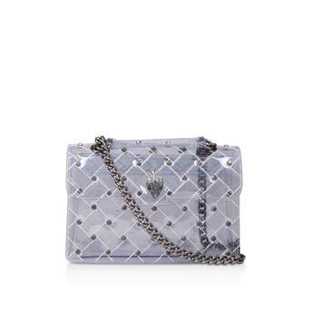 Transparent Kensington Transparent Studded Shoulder Bag from Kurt Geiger London
