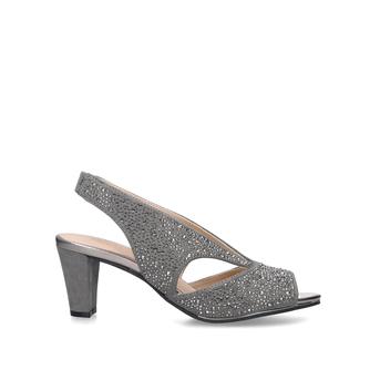 Talia Grey Embellished Peep Toe Court Shoes from Carvela Comfort