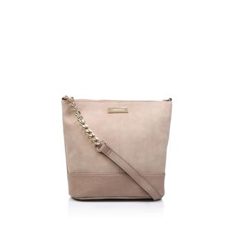 Rich Zip Top Chn Bckt Bag Nude Shoulder Bag from Carvela
