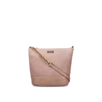 Rich Zip Chain Bucket Bag Camel Bucket Bag from Carvela