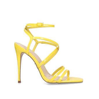 Alexis Yellow Stiletto Heel Strappy Sandals from KG Kurt Geiger