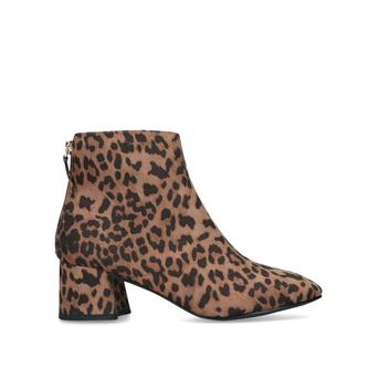 Jen Animal Print Block Heel Ankle Boots from Miss KG