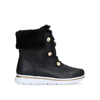 Randy Black Faux Fur Snow Boots from Carvela Comfort