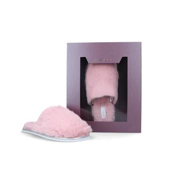 Ellie Mule Slipper Pink Slippers In Gift Box from Carvela