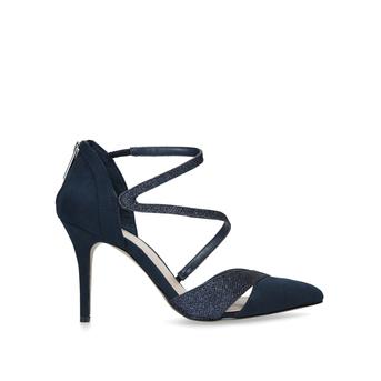 Luna Navy Embellished Stiletto Heel Court Shoes from Carvela