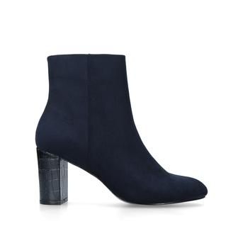 Simmer Navy Block Heel Ankle Boots from Carvela
