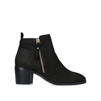 Charm Black Leather Ankle Boots from Nine West
