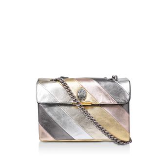 Leather Kensington Metallic Stripe Shoulder Bag from Kurt Geiger London