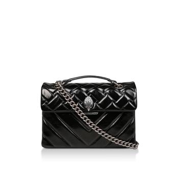 Patent Kensington Black Patent Shoulder Bag from Kurt Geiger London