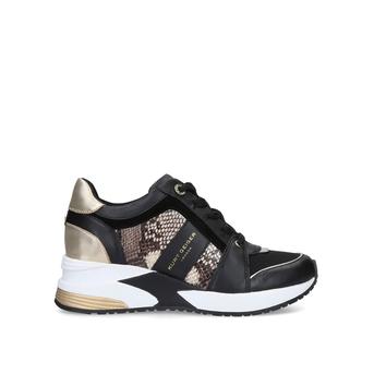 Lana Black Snake Print Chunky Trainers from Kurt Geiger London