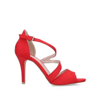 Lightning Red Suedette High Heel Sandals from Carvela