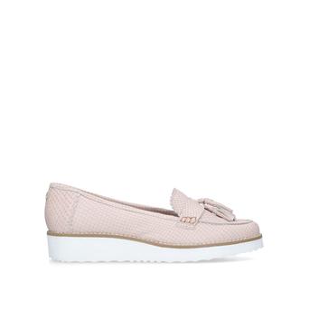 Maestro Nude Leather Tassel Loafers from Carvela