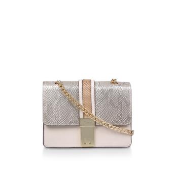 Casey Chain Xbody Bag Beige Snake Print Cross Body Bag from Carvela