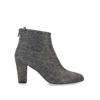 Minnie 75 Silver Block Heel Ankle Boots from Sarah Jessica Parker