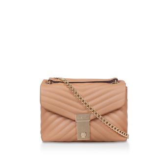 Celina Quilt Cross Body Tan Quilted Cross Body Bag from Carvela