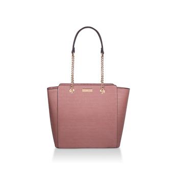 Deedee Pink Croc Print Tote Bag from Carvela