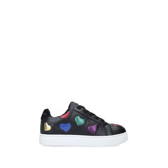 Mini Lane Love Kids Black Rainbow Hearts Trainers Ages 2-7\n from Kurt Geiger London