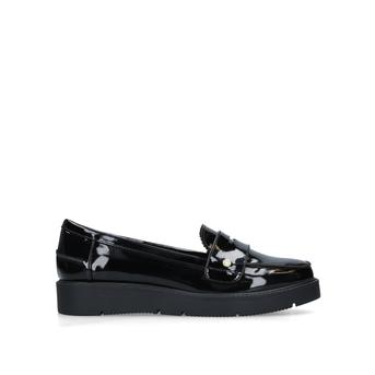 Nieve Black Patent Loafers from Miss KG