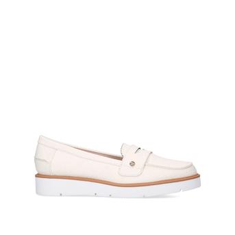 Nieve White Platform Loafers from Miss KG