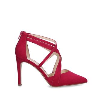 Zorever Red Cross Strap Stiletto Heel Courts from Nine West