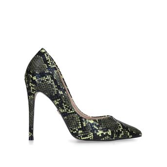 Alyx Green Snake Print Stiletto Heel Court Shoes from KG Kurt Geiger