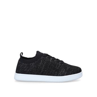 Kollie Black Knitted Low Top Trainers from Miss KG
