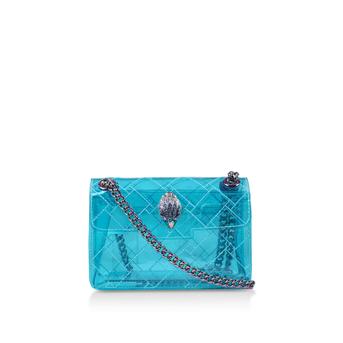 Mini Kensington Transparent Blue Mini Shoulder Bag from Kurt Geiger London