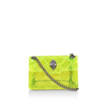 Mini Kensington Transparent Yellow Mini Shoulder Bag from Kurt Geiger London