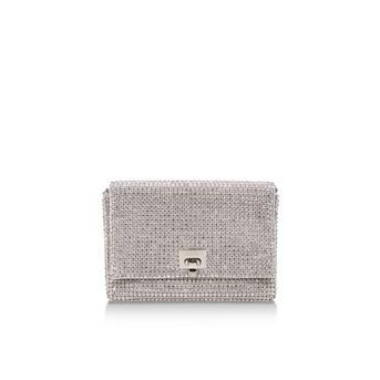 Bling Silver Embellished Clutch Bag from Carvela