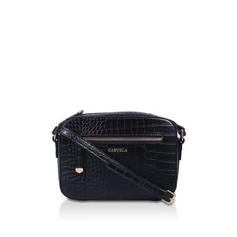 Daisy Cross Body Black Croc Cross Body Bag from Carvela