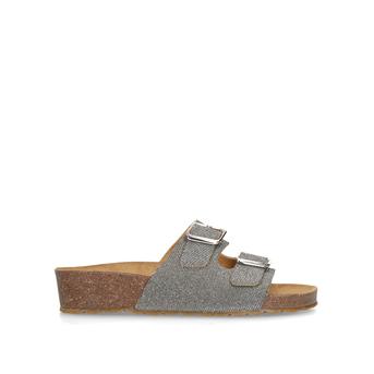 Sasha Gold Double Buckle Sliders from Carvela Comfort