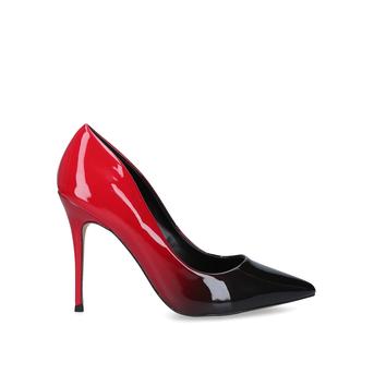 King Black And Red Stiletto Heel Court Shoes from Carvela