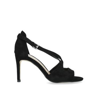 Favour Black Suedette Strappy Sandals from Nine West