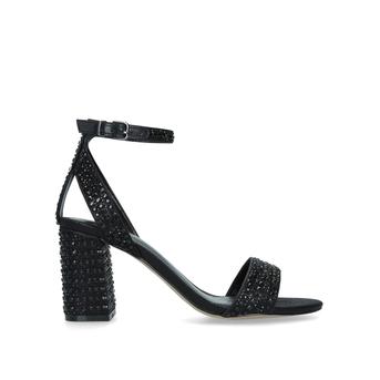 Kianni Black Embellished Block Heel Sandals from Carvela