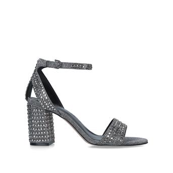 dark grey glitter heels