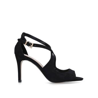 Listen Black Stiletto Heel Strappy Sandals from Carvela
