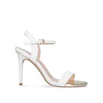 Livid White Stiletto Heel Strappy Sandals from Carvela