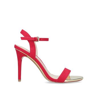 Livid Pink Suedette Stiletto Heel Strappy Sandals from Carvela